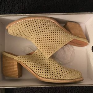 Nude color Jeffrey Campbell mules, super comfortable only worn once.